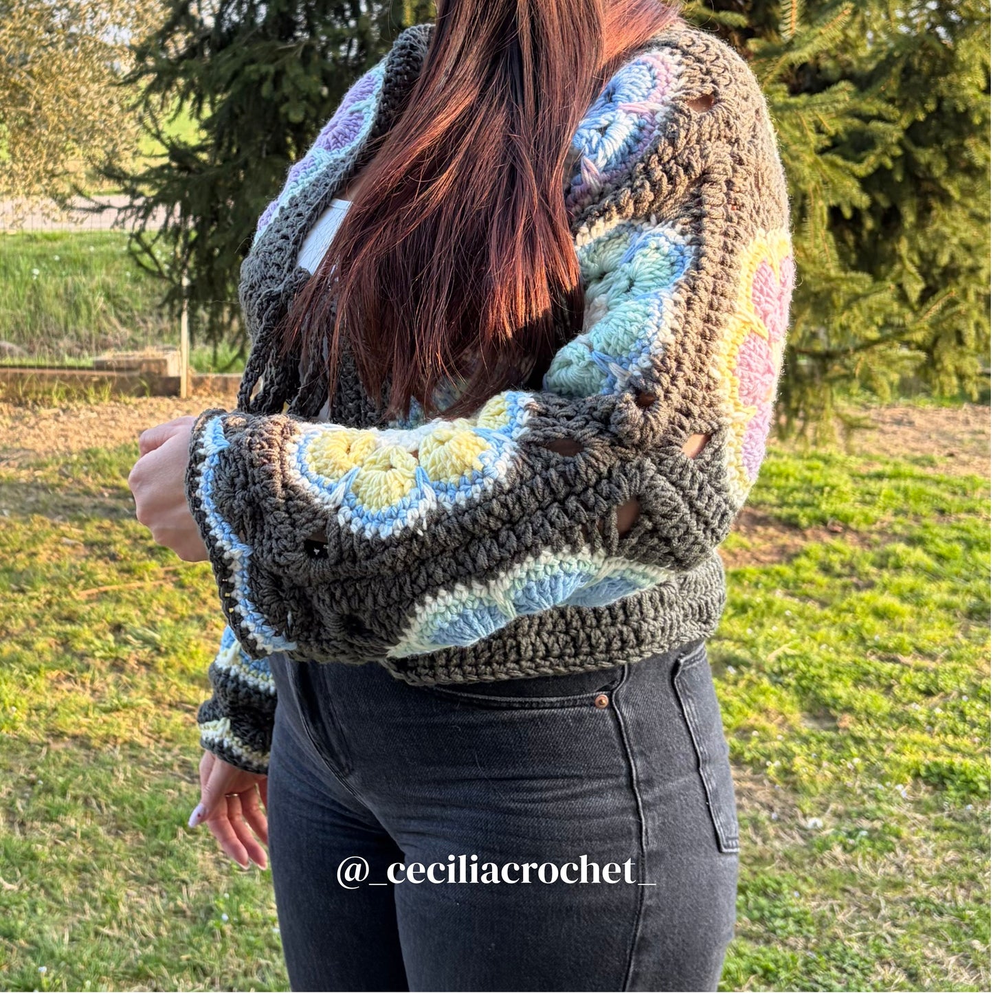Cardigan Sakura - schema scritto IT