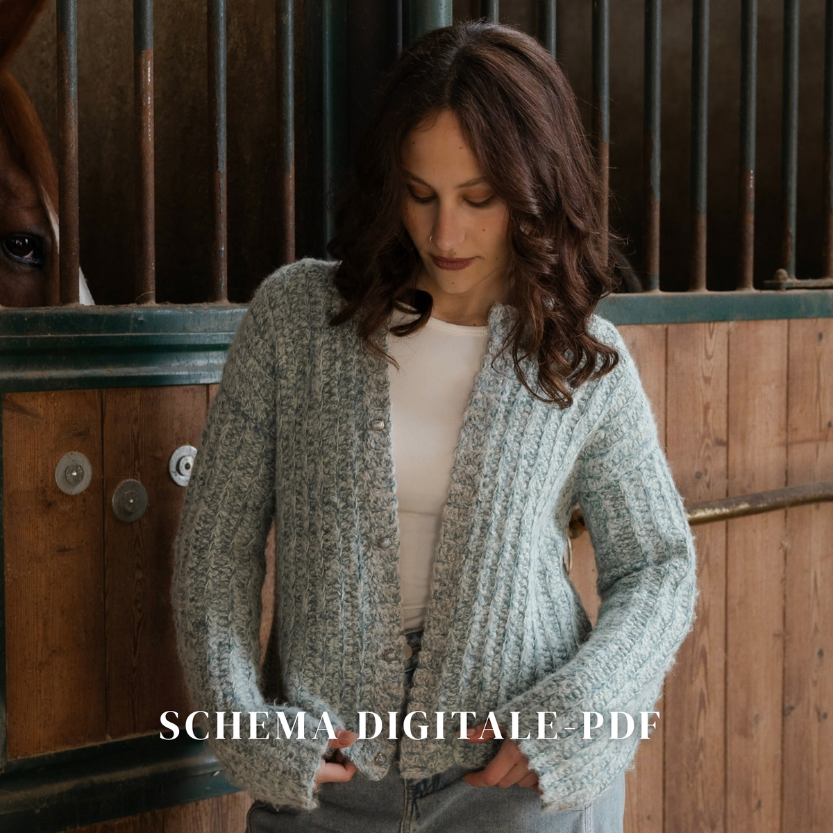 Cardigan Iris - Schema scritto IT