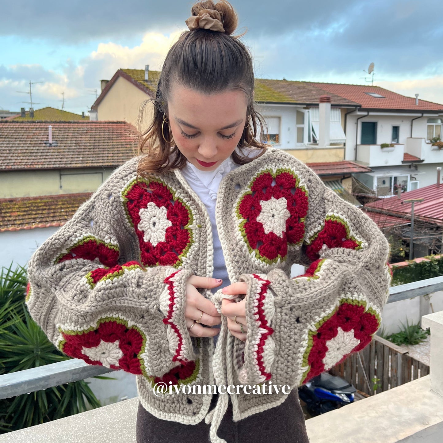 Cardigan Sakura - schema scritto IT