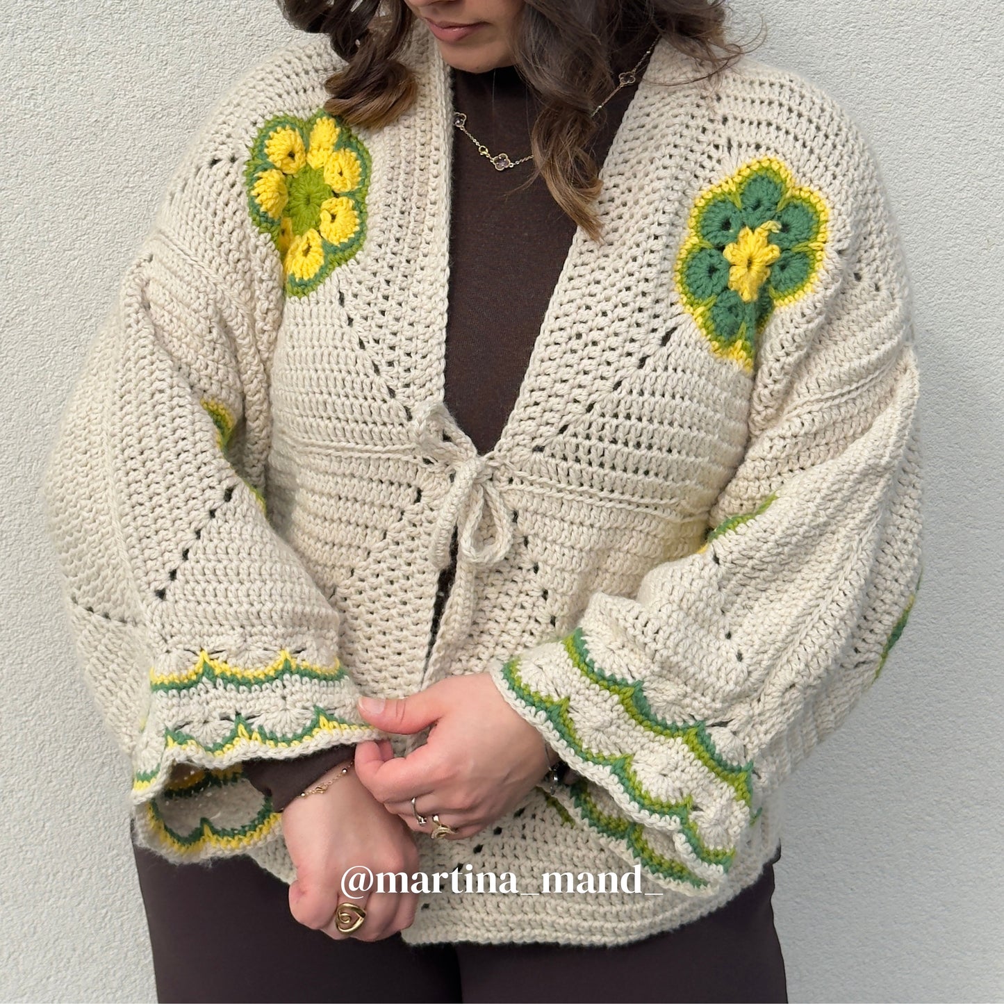Cardigan Sakura - schema scritto IT