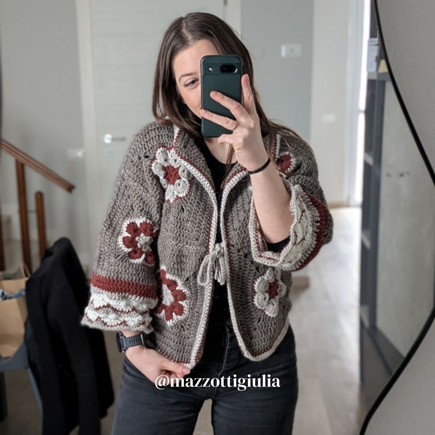 Cardigan Sakura - schema scritto IT