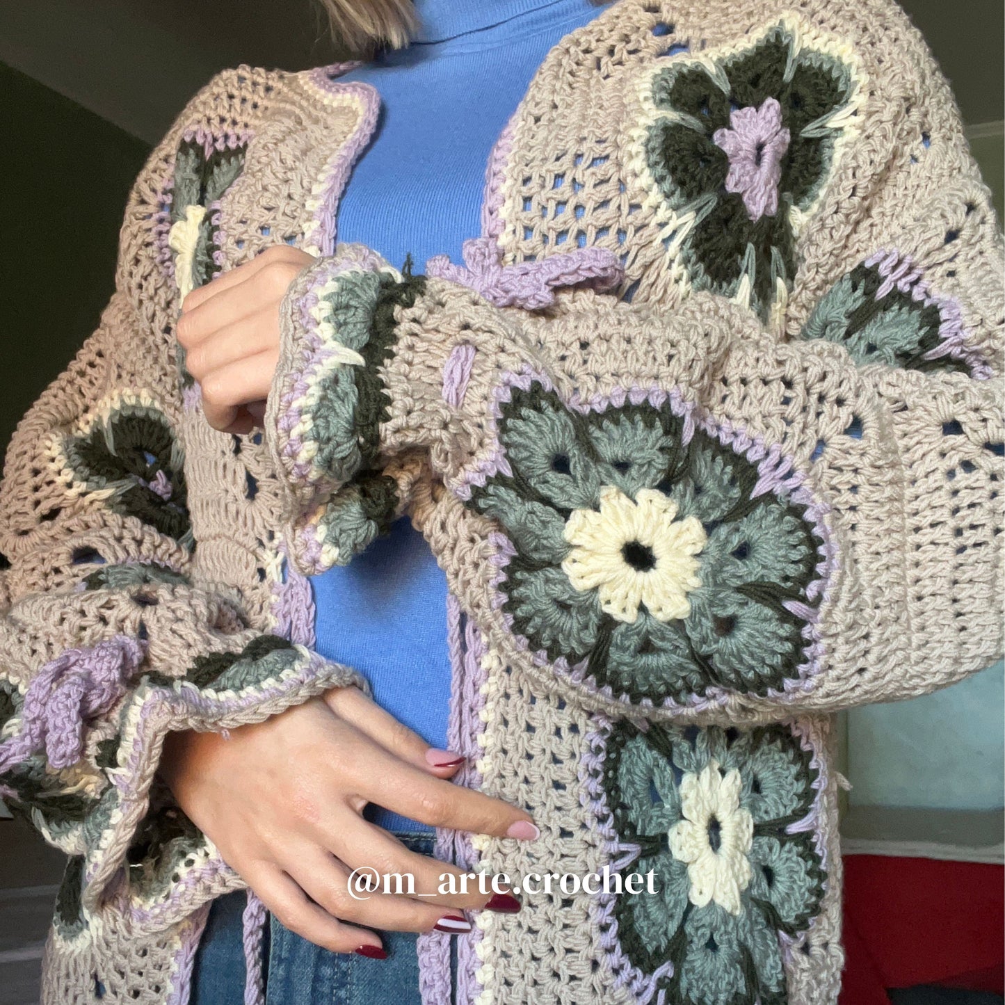 Cardigan Sakura - schema scritto IT